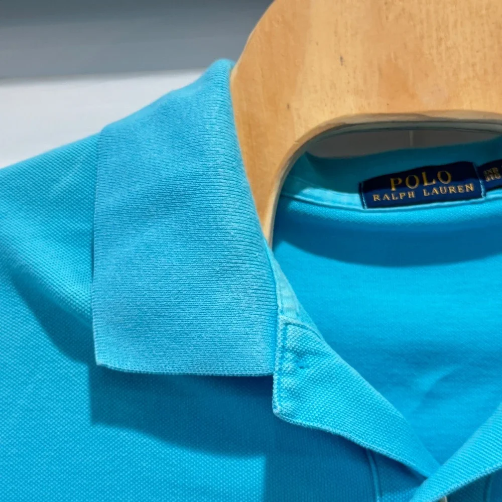 Polo Ralph Lauren Polo Shirt Mens 3XB Light Blue Short Sleeve Cotton *Read - Picture 4 of 8